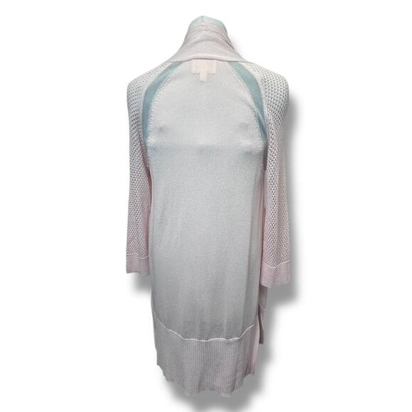 Andrea Jovine Women’s Open Front Longline Lightweight Cardigan, Pink, size M - Picture 5 of 11